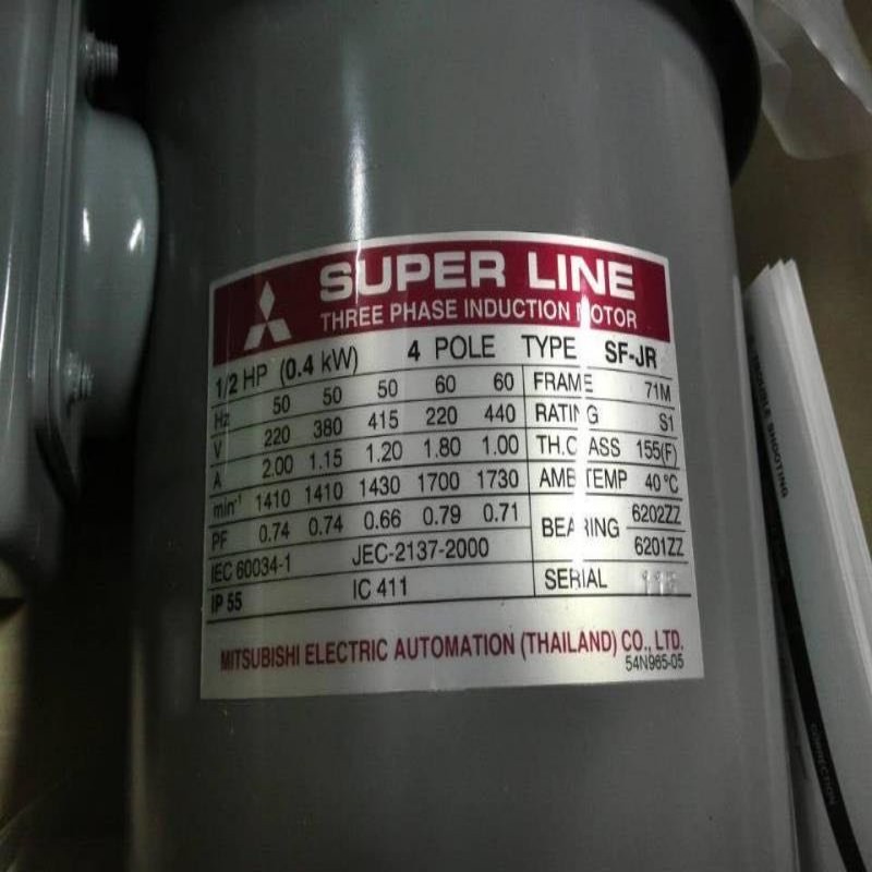 늙CMitsubishi SF-JR 0.4KW 4P 220V/380V